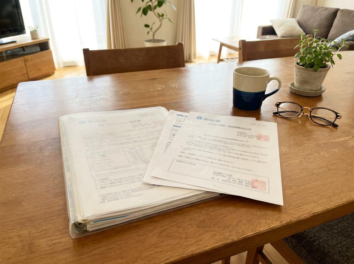 書類の目安：A4ファイル1冊または手提げ袋1つ程度